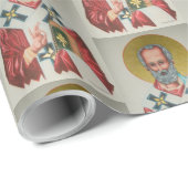 Der wahre Weihnachtsmann / Nikolaus-Wrapping Paper Geschenkpapier (Rolleneckpunkt)