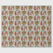 Der wahre Weihnachtsmann / Nikolaus-Wrapping Paper Geschenkpapier (Flach)