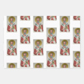 Der wahre Weihnachtsmann / Nikolaus-Wrapping Paper Geschenkpapier Set (Vorderseite 3)