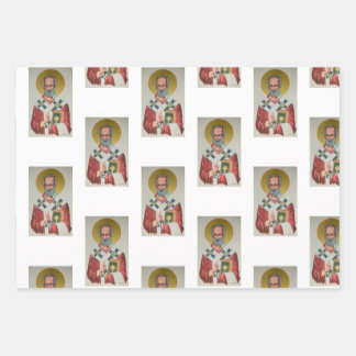 Der wahre Weihnachtsmann / Nikolaus-Wrapping Paper Geschenkpapier Set