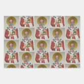 Der wahre Weihnachtsmann / Nikolaus-Wrapping Paper Geschenkpapier Set (Vorderseite 2)