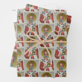 Der wahre Weihnachtsmann / Nikolaus-Wrapping Paper Geschenkpapier Set (Beispiel)