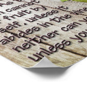 Der wahre Wein Poster (Ecke)