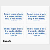 Der wahre Zweck von Büchern Rechteckiger Aufkleber (Blatt)