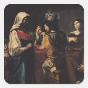 Der Wahrsager Quadratischer Aufkleber