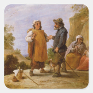 Der Wahrsager Quadratischer Aufkleber