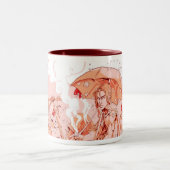 Der Wahrsager Zweifarbige Tasse (Mittel)