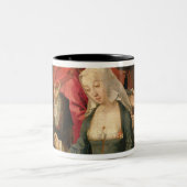 Der Wahrsager Zweifarbige Tasse (Mittel)
