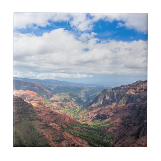 Der Waimea-Canyon Fliese (Vorderseite)