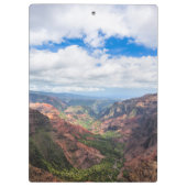 Der Waimea-Canyon Klemmbrett (Rückseite)