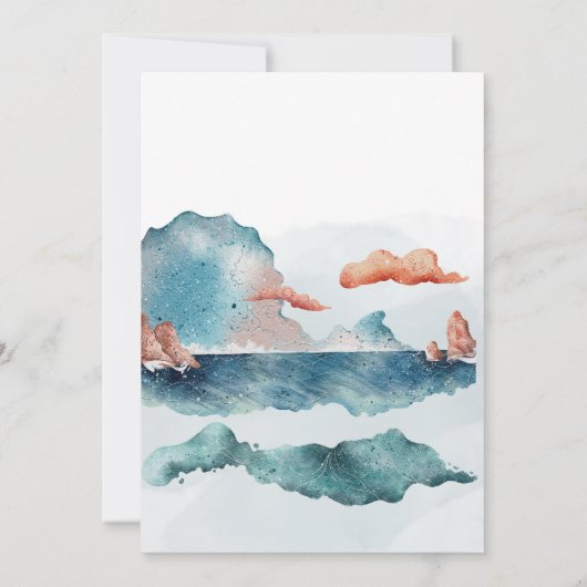 Der Wal des Meeres Einladung (Rückseite)