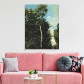 Der Wald an der Cote de Grace in Honfleur Leinwanddruck (Insitu (Wohnzimmer))