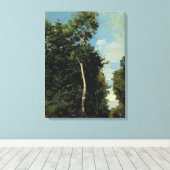 Der Wald an der Cote de Grace in Honfleur Leinwanddruck (Insitu (Holzboden))