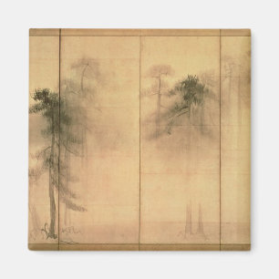 Der Wald der Kiefern Magnet