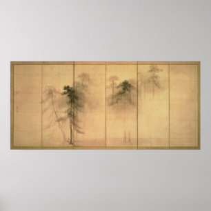 Der Wald der Kiefern Poster