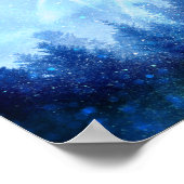 Der Wald erwacht aus dem Nebel Poster (Ecke)