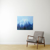 Der Wald erwacht aus dem Nebel Wandteppich (Beispiel (Horizontal))