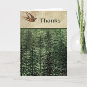 Der Wald für die Bäume dank Dankeskarte