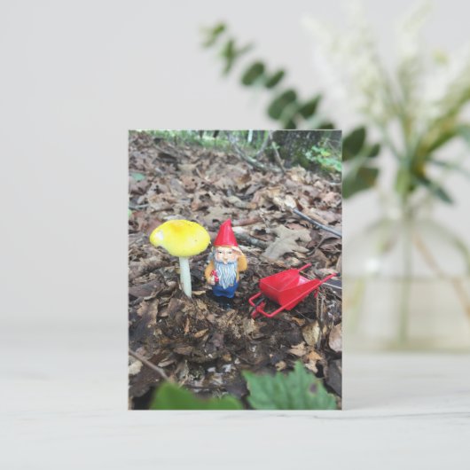 Der Wald gewinnt an Arbeit Postkarte (Stehend Vorderseite)