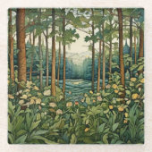 Der Wald Glasuntersetzer (Vorderseite)