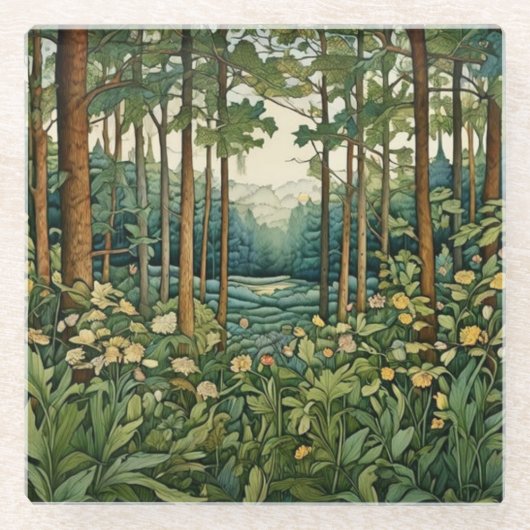 Der Wald Glasuntersetzer (Vorderseite)