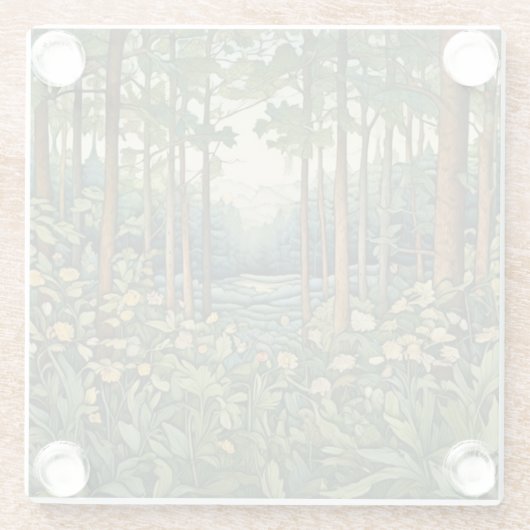 Der Wald Glasuntersetzer (Rückseite)