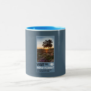 Der Wald Hampshire England Zweifarbige Tasse