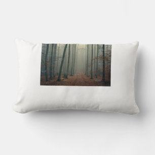 Der Wald hat Augen! Interessanter Druck! Lendenkissen