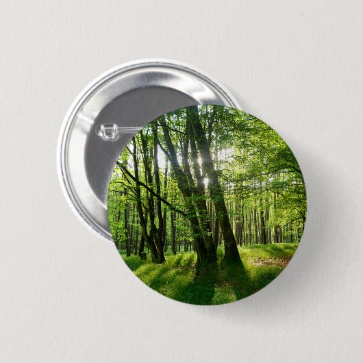 Der Wald im Frühling Button (Vorne & Hinten)