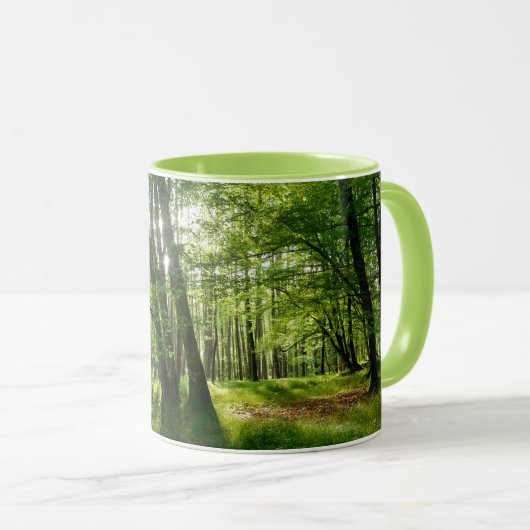 Der Wald im Frühling Tasse (VorderseiteRechts)