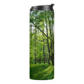 Der Wald im Frühling Thermosbecher (Nach links gedreht)