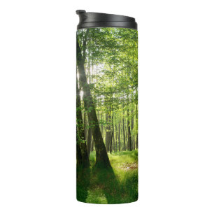 Der Wald im Frühling Thermosbecher