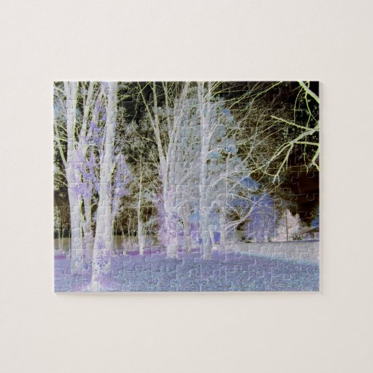 Der Wald in Infrarot Puzzle (Horizontal)