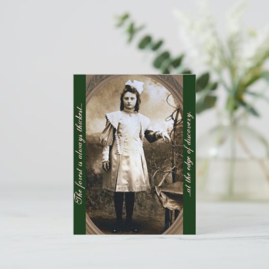 Der Wald ist immer am weitesten am Rande des... Postkarte (Stehend Vorderseite)