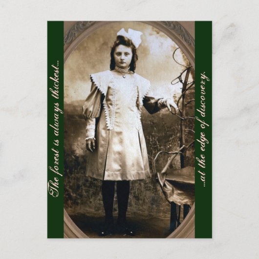 Der Wald ist immer am weitesten am Rande des... Postkarte (Vorderseite)