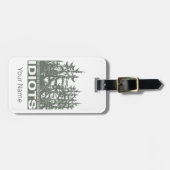 Der Wald ist mein Versteck vor Idioten-Sprichwort Gepäckanhänger (Vorderseite horizontal)