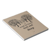 Der Wald ist schön, dunkel und tief Notizblock (angewinkelt)