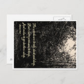 Der Wald ist schön, dunkel und tief.. Postkarte (Vorne/Hinten)