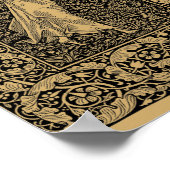 Der Wald jenseits der Welt von William Morris Poster (Ecke)
