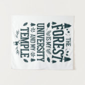 Der Wald - Meine Universität und mein Tempel Wandteppich (Vorderseite (Horizontal))