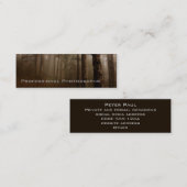 Der Wald Mini Visitenkarte (Vorne/Hinten)