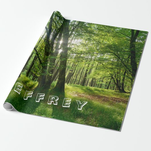 Der Wald mit Deinem Namen Geschenkpapier (Ungerollt)