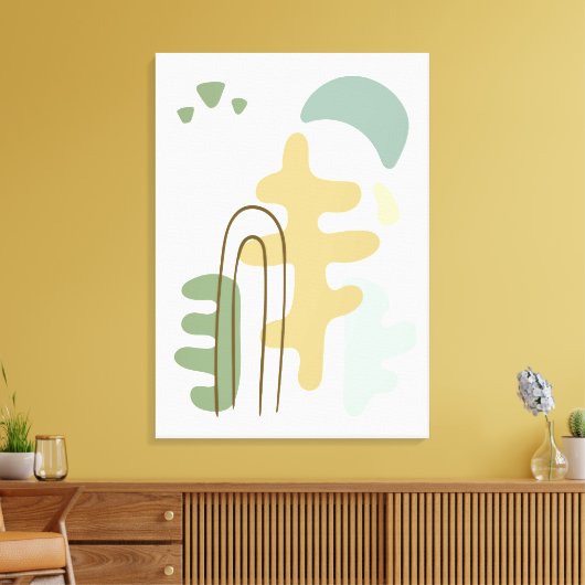 Der Wald modern Abstrakt Leinwanddruck (Insitu (Wohnzimmer))