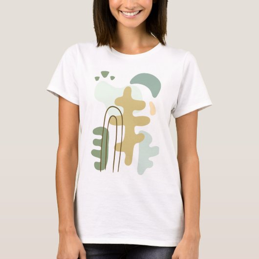 Der Wald modern Abstrakt T-Shirt (Vorderseite)