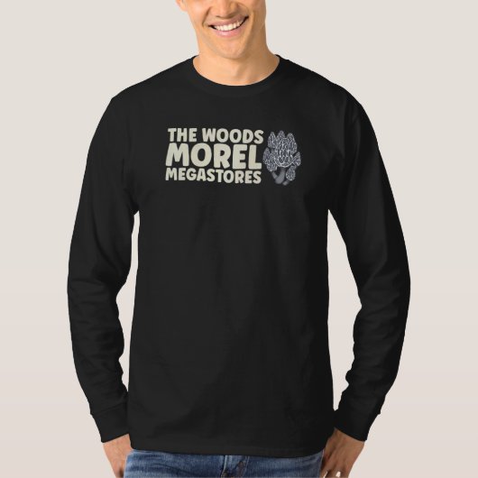 Der Wald Morel Megaspeichert Mushroom Mycology Fun T-Shirt (Vorderseite)
