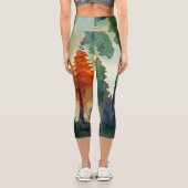 Der Wald (Natur) Capri Leggings (Rückseite)