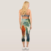 Der Wald (Natur) Capri Leggings (Rückseite)