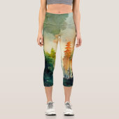 Der Wald (Natur) Capri Leggings (Vorderseite)