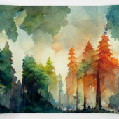 Der Wald (Natur) Dreifach Gefaltete Karte (Innenseite Mitte)