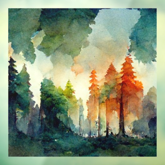 Der Wald (Natur) Fensteraufkleber (Blatt 3)